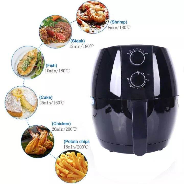 Air Fryer 4.5L Air Fryer Electric Fryer Oil Free Non Stick Frying Pan