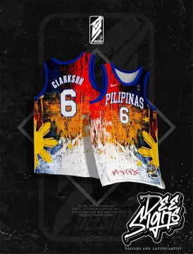 Design Jordan Clarkson #6 Team Pilipinas Basketball Jersey Philippines  Custom