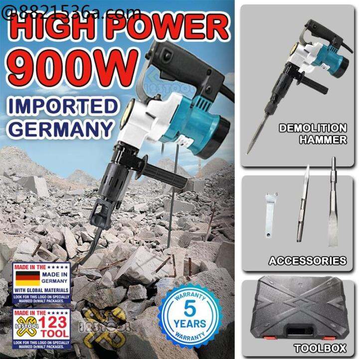 Cable safety device ♚950W Demolition Hammer Chipping Gun Heavy Duty