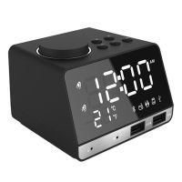 K11 Alarm Clock Speaker Mobile Phone Charging Led Makeup Mirror Smart Radio Alarm Clock Mini Speaker