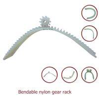 1M Bendable Nylon Gear Rack Transmission Plastic Precision Synchronous D-Hole Gear 38T 10T Traps  Drains