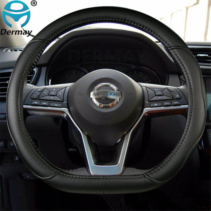 d-shape-car-steering-wheel-cover-pu-leather-for-nissan-rogue-sport-hybrid-2017-2019-2020-qashqai-2019-2020-id-cover