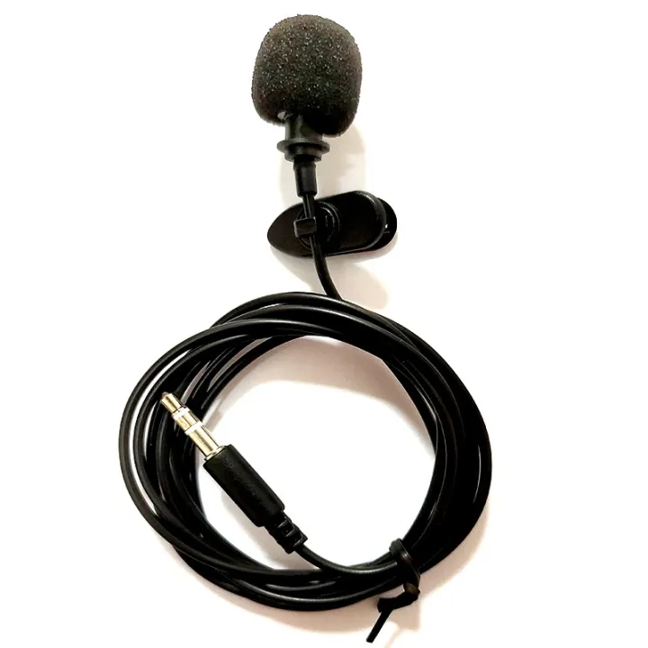 【Alien Data】1.5M Portable Lavalier Microphone Mobile Phone Live
