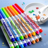 【hot sale】 ✖☌♂ B02 12pcs childrens magic water brush floating graffiti pen color marker pen whiteboard marker pen water painting early education educational childrens toys