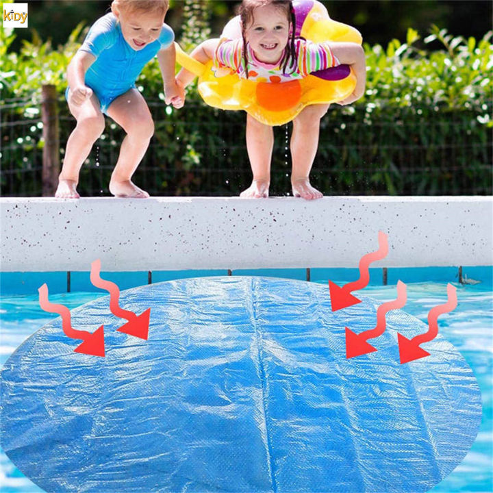 ฟิล์มฉนวนกันความร้อนสระว่ายน้ำวงกลมสำหรับเด็กสระกลางแจ้ง-s-อุปกรณ์ป้องกันพื้นผ้ากันฝนสำหรับสระกลางแจ้ง