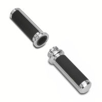 Motorcycle Defiance 1" 25mm Handle Bar chrome Hand Grips For Harley Touring Street Glide Sportster XL Dyna VRSC Softail