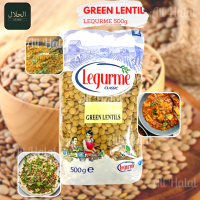 Green Lentil العدس الاخضر ถั่วเลนทิลสีเขียว (LEGURME) 500g.