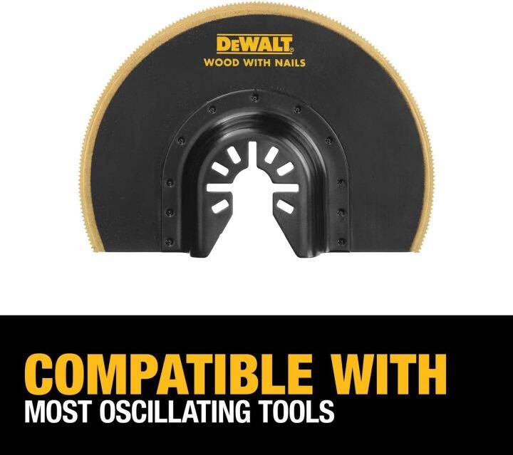 DEWALT Oscillating Tool Blade, Titanium Nitride Coated, Flush Cut