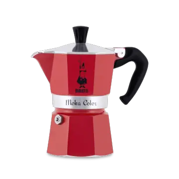 Bialetti Mini Express & 2pcs Espresso Cups - Simply Red