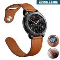 [HOT CHALIUIUILILXWE 607] สายหนังสำหรับ Samsung Galaxy Watch Active 2สาย44MM Huawei GT/2 /Pro Galaxy Watch 4/Classic 45/40Mm/46Mm