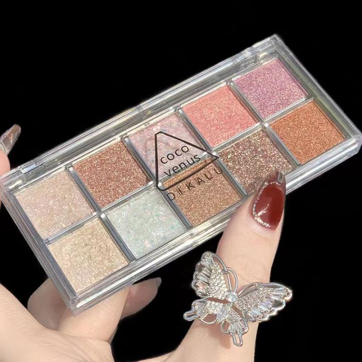 dikalu-อายแชโดว์10สี-พาเลทอายแชโดว์-กันน้ำ-palette-ที่ทาตา10สีeyeshadow-hz-018