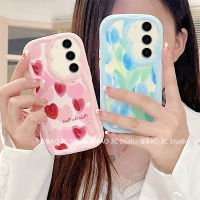 ใหม่ เคสโทรศัพท์ Samsung Galaxy S23 S22 S21 + Ultra FE Plus 5G เคส Phone Case คู่ น่ารักการ์ตูนอบเชยสุนัขคู่ Tulip สดรักป้องกันการหล่นฝาหลังนุ่ม2023