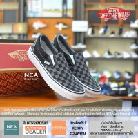 [ลิขสิทธิ์แท้] VANS Classic Slip-on Checkerboard - Black/Pewter [U] NEA รองเท้า แวนส์ ทรงสวม ได้ทั้งชายและหญิง