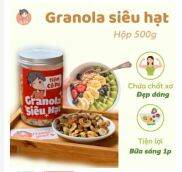 Granola siêu hạt giảm cân 500 gram Ngũ cốc ăn kiêng mix hạt điều óc chó và