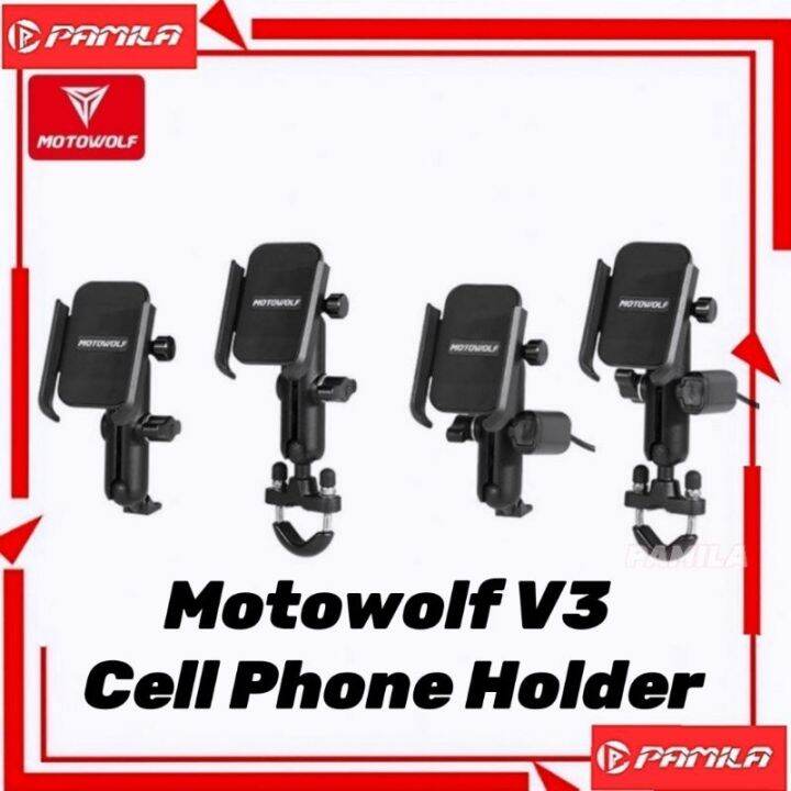 Original V3 Motowolf CP Holder Side Mirror Bracket | Lazada PH