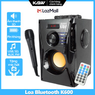 Loa Kẹo Kéo Công Suất Lớn - Loa Hát Karaoke Di Động- Loa Bluetooth Kaw K600 - 2 Trelb ,1 Bass Chắc Êm, Ấm, Đầm. Bảo Hành Loa Chính Hãng Lỗi 1 Đổi 1 thumbnail