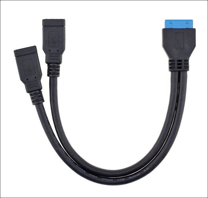 ยืดหยุ่น-คอมพิวเตอร์เดสก์ท็อป-usb-3-0-20ขาชาย2-usb-หญิงเคเบิ้ลอะแดปเตอร์เชื่อมต่อสำหรับ-asus-p7p55-usb3-gigabyte-msi-onda-เมนบอร์ด