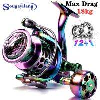 Sougayilang 2000-7000 Series New Multicolor Spinning Fishing Reel 12+1 BB 5.5:1 Ultra Smooth Metal Body Carp Reel Fishing Tackle