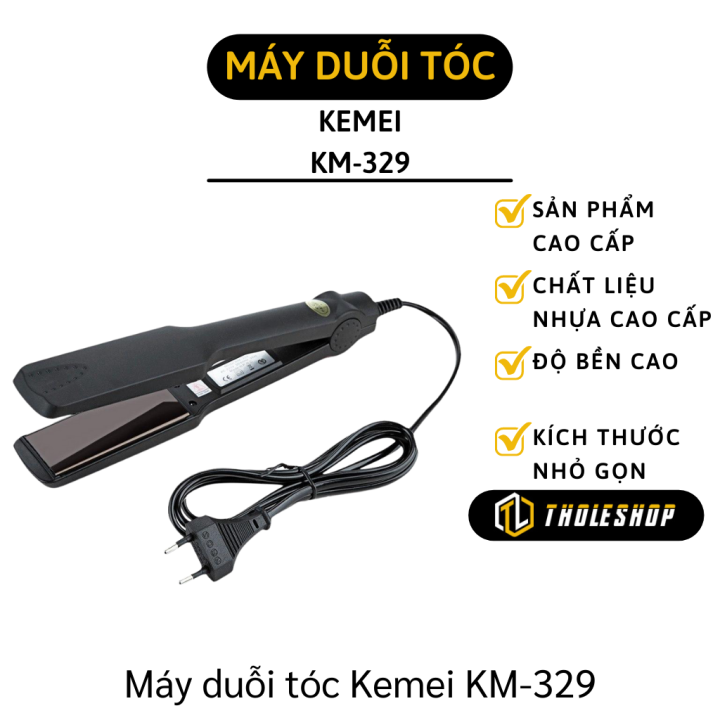 Với Máy Duỗi Tóc Kemei KM-329, bạn sẽ có một kiểu tóc bóng đẹp và tạo được nhiều kiểu tóc khác nhau. Thiết bị này được thiết kế để giúp bạn tạo ra những sợi tóc mượt mà và óng ả cho cả ngày dài!