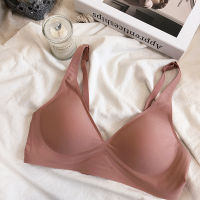 Semi-liquid soft support bralette seamless gathering and side milk one-piece lingerie non-wire womens underwear comfort bra