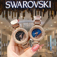 นาฬิกาข้อมือSwarovski Jewelry Set 5 in 1นาฬิกา กำไล สร้อยคอ แหวน ต่างหู พร้อมกล่องและถุงSwarovski  for Her/Birthday Gift/Gift Set