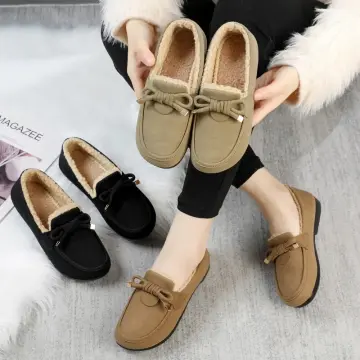 Furry loafers clearance