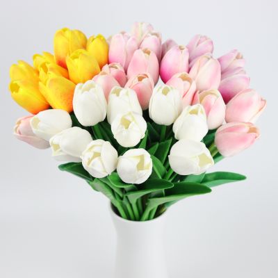 ดอกทิวลิปปลอม ดอกไม้ปลอม ดอกไม้ประดับ ดอกไม้ประดิษฐ์ ดอกไม้ใส่แจกัน ดอกไม้แต่งบ้าน