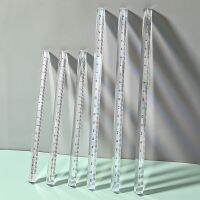 3D Transparent Triangular Ruler Clear Straight Ruler Simple Scale Ruler 15cm 20cm Student Stationary School Office Supplies