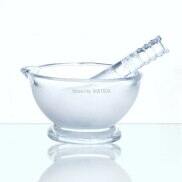 Worth-Buy 1pcs Lab Diameter 60mm to 180mm Glass mortar and pestle Glass