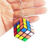 Mini 3rd Order Keychain Magic Cube Key Ring Speed Cube Puzzle Educational Toy For Children Kids Brain Teasers