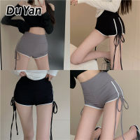 Du Yan Women S Drawstring Shorts High Waist Slim Casual Pants Sweatpants Skinny Bag Hip Pants