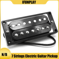 7 String Humbucker Double Coil กีตาร์ Pickup เซรามิคแม่เหล็ก N B Pickup พร้อมแหวนสำหรับ LP Electric Guitar