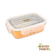 กล่องอาหาร Kids Square Bento Container 310 ml -Orange (เลือกสีเพิ่มเติมได้ที่แชทเลยค่ะ)