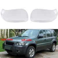 1 Pair Car Headlight Lens Cover Transparent Headlight Shell Car Replace Lampshade for Ford Kuga 2005-2007