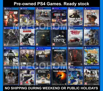 Public used on sale games ps4