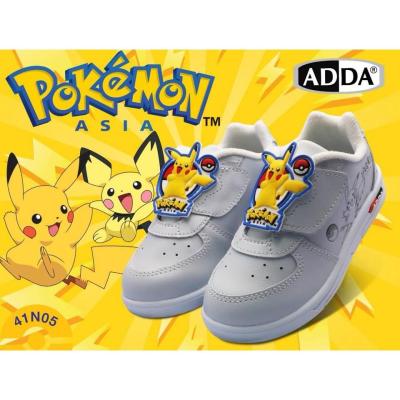 SCPOutlet รองเท้านักเรียนอนุบาล สีดำ รองเท้าพละ สีขาว ADDA pokemon โปเกม่อน 41N05 41A06