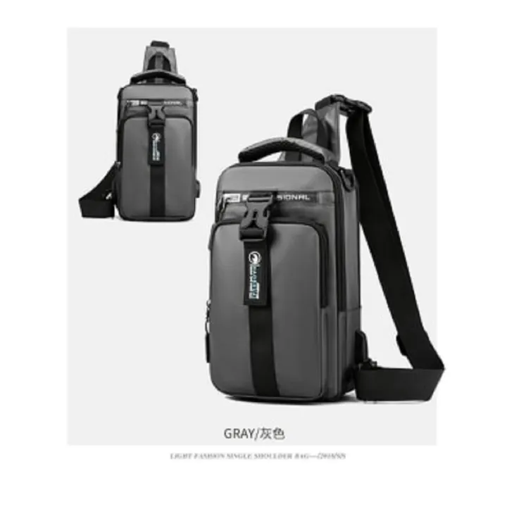 knapsack with 4 main compartment Cross Body Bag Side Bag Backpack For