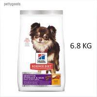 Hills Science Diet Adult Sensitive Stomach &amp; Skin Small &amp; Mini 6.8 KG ( 15 LBS ) Chicken Recipe dog food ฮิลล์ อาหารเม็ด สุนัขโต พันธุ์เล็ก เม็ดเล็ก ช่วยผิวแพ้ง่ายและกระเพาะบอบบาง