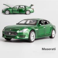 รถโลหะผสมของเล่นไดโอด1:32 Maserati Quattroporte รถของเล่นโมเดลรถยนต์รถลากเสียงและเบาสำหรับเด็ก