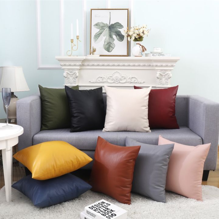 hot-dt-shipping-45x45-60x60cm-artificial-leather-cushion-cover-sofa-bed-covers-room-decoration