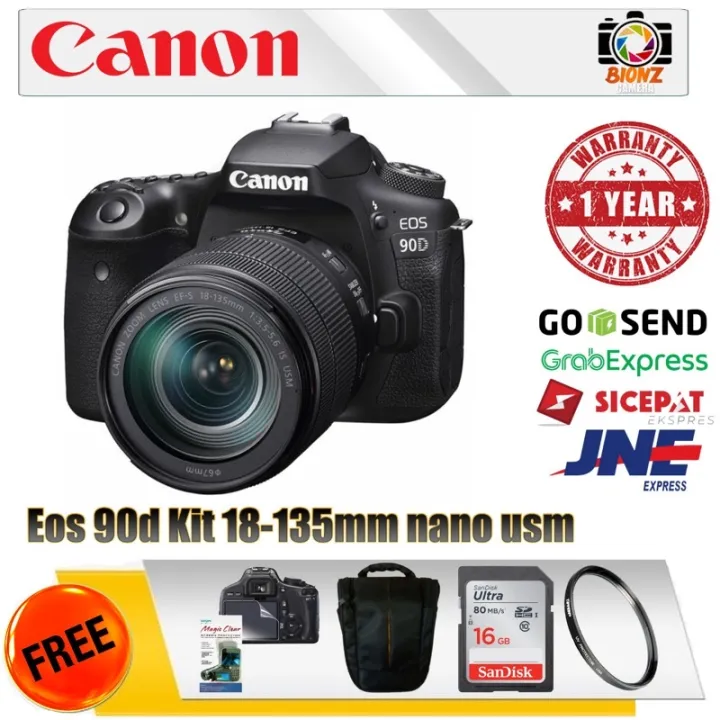 Canon 90D kit 18135mm nano usm Lazada Indonesia