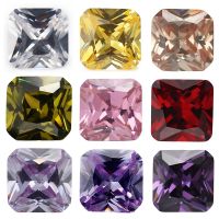 hotx【DT】 50pcs/20pcs 3x3mm 10x10mm 5A Octangle CZ Stone Color Loose Synthetic Jewelry