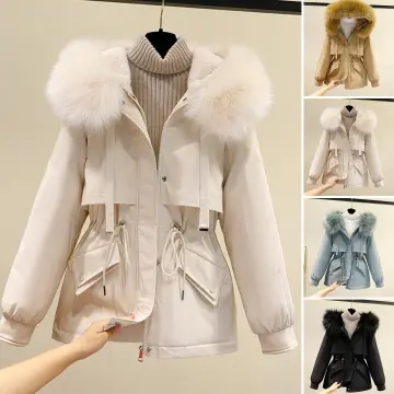 Drawstring Waist Fur Jacket - Best Price in Singapore - Dec 2023