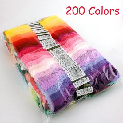 DMC Cross Stitch Cotton Embroidery Thread Floss Sewing Skeins Craft Not Repeat 24/50/100/150/200/250/447 Pieces 8 M Per Branch