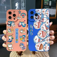 เคสป้องกันสำหรับ Xiaomi Redmi โน๊ต12 Pro 5G 11S A1 10 Pro 4G 10S Redmi 10C 9C 9S น่ารักโดราเอมอนขอบสี่เหลี่ยมเคสป้องกันเต็มเลน