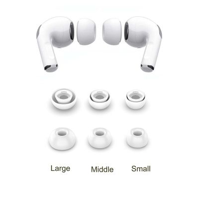 3 1 pairs Anti Slip Earbud Tips For Airpods Pro Silicone Cover Earphone Tips Noise Reduction Soundproof Earplug For AirPods 3 Wireless Earbud Cases