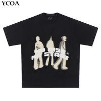 เสื้อยืดคุณภาพดี Oversized T Shirt Men Quick Drying Hip Hop T-Shirt Vintage 90s Streetwear Anime Harajuku Fashion Short Sleeve Top Gothic Clothes