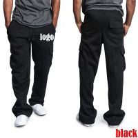 Design Yourself Cargo Pants DIY Mens Casual Running Black Gyms Jogger Track Pants Custom Logo Male Spring Autumn Sport Trousers