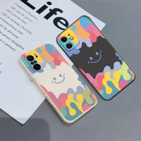 น่ารักยิ้มซิลิโคนเคสสำหรับหัวเหว่ย Y7A Y6 Pro 2019 Y6P Y7 Pro 2019 Huawei Nova 5T Nova7i 3i P30 Lite Y9S Y9 Prime ทาสี Gradient Soft สแควร์ TPU ฝาครอบโทรศัพท์