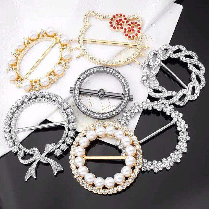 luxury-crystal-pearl-circle-round-brooches-clothing-corner-hem-waist-buckles-scarf-buckle-for-t-shirt-party-jewelry-accessories-headbands